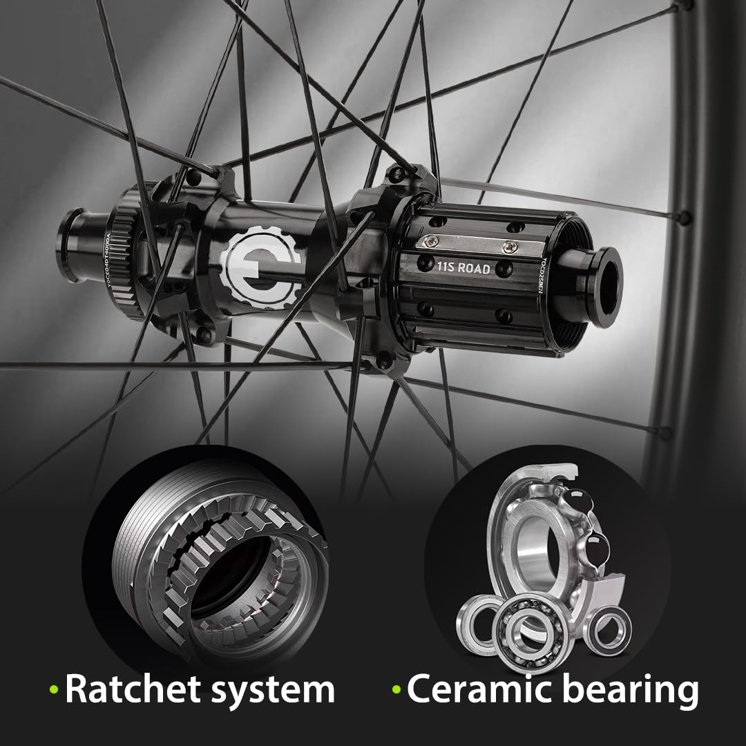 Amazon.com : ELITEWHEELS Edge 35mm Gravel Carbon Wheels Ceramic